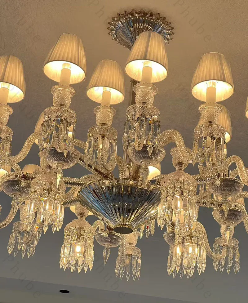 Modern Gold Crystal Chandelier Lighting  Modern de cristal indoor Lights Crystal Hanging Lamp