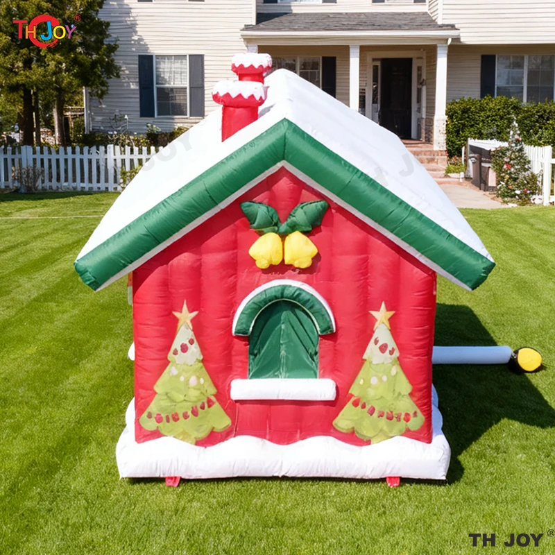 8x4m opblaasbaar kersthuis kerstfeesttent Santa's Grotto tent voor vakanties