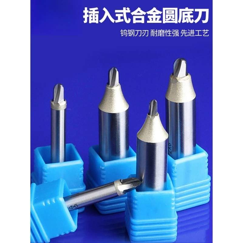 

1/2 Inch Shank Long Extended Round Bottom Router Bit, Woodworking Milling Cutter for CNC Engraving Machine