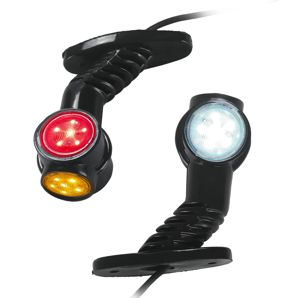 2PCS Car LED Side Lamp Truck Marker Lights Systems for Trailer Lorry Caravans Indicator Lamp Outline LED Clearance Lights