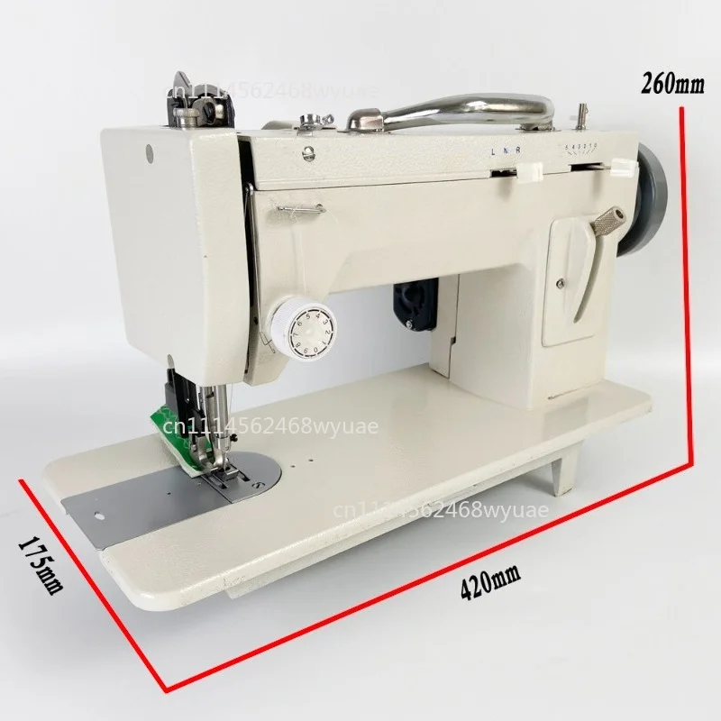 9-inch Arm Heavy-Duty Electric Sewing Machine with Walking Foot - Thick Material Leather Zigzag Stitch Sewing Tool for Professio