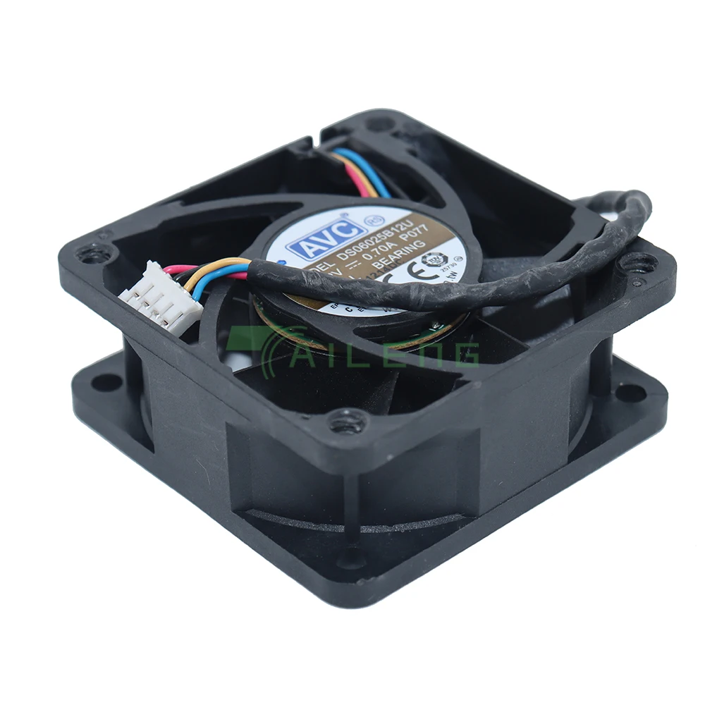 6025 12V 0.7A 6cm 60mm DS06025B12U 4 wire temperature control CPU cooling fan for AVC