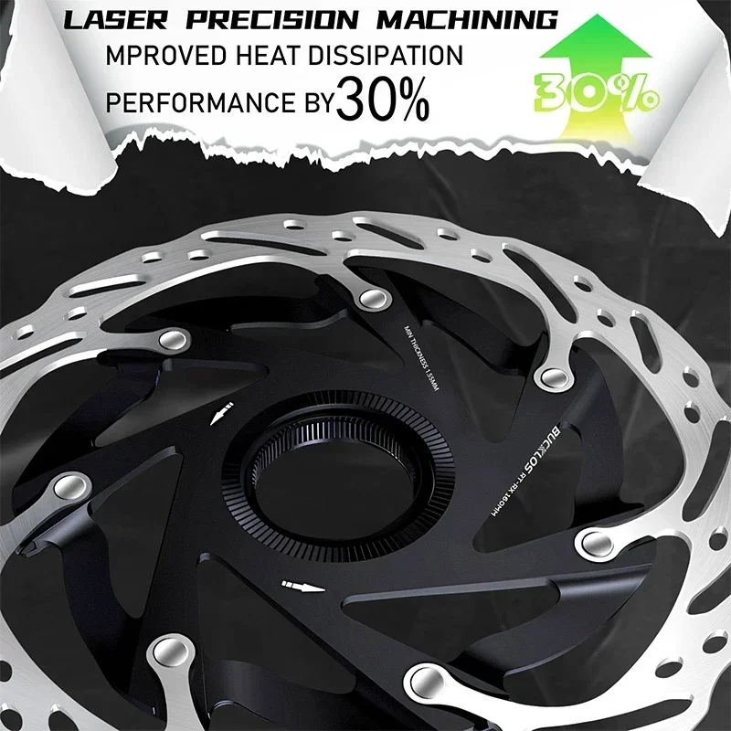 BUCKLOS 160mm 140mm rowerowa tarcza centralna wirnik hamulca hydrauliczna blokada wirnika silne rozpraszanie ciepła pływające wirniki rowerowe