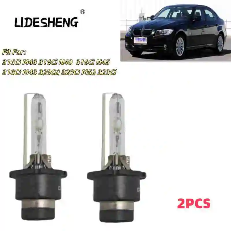 88100151629 2PCS HID XENON HEADLIGHT BULBS SET For BMW 316Ci M43 316Ci N40 316Ci N45  318Ci M43 320Cd 320Ci M52 323Ci