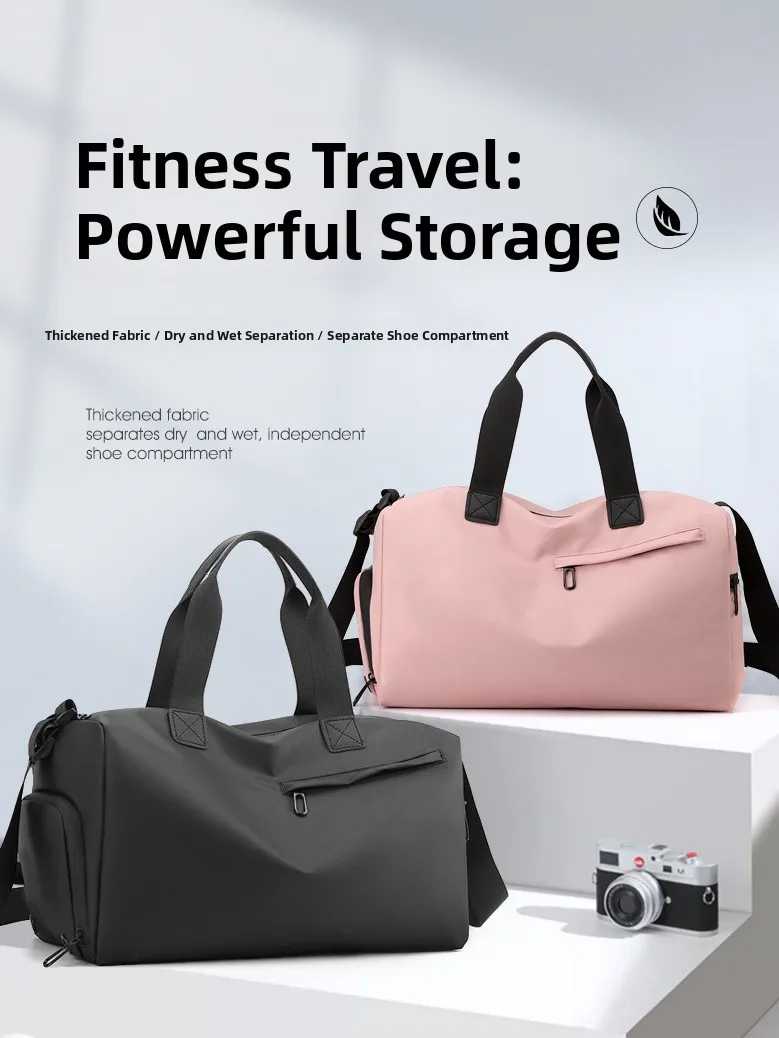 Fashionable Unisex Swimming Fitness Travel Bag Sport Training Dry Wet Separation Storage Bag for Outdoors Youth Casual Use