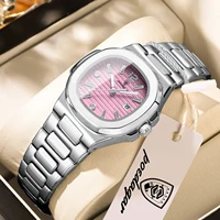 Reloj de Pulsera Cuadrado POEDAGAR para Mujer, Luminoso, Resistente al Agua, con Fecha, Reloj de Lujo para Dama, Reloj de Cuarzo de Alta Calidad