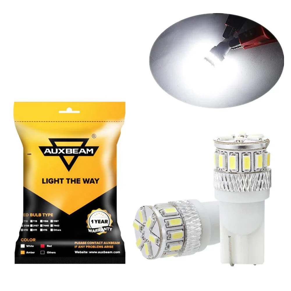 Bombilla LED CANBUS AUXBEAM T10/168/194/W5W/2825 BLANCA/ROJA/ÁMBAR SIN POLARIDAD PARA LUZ DE TECHO, MAPA, MATRÍCULA, BAÚL Y CARGA