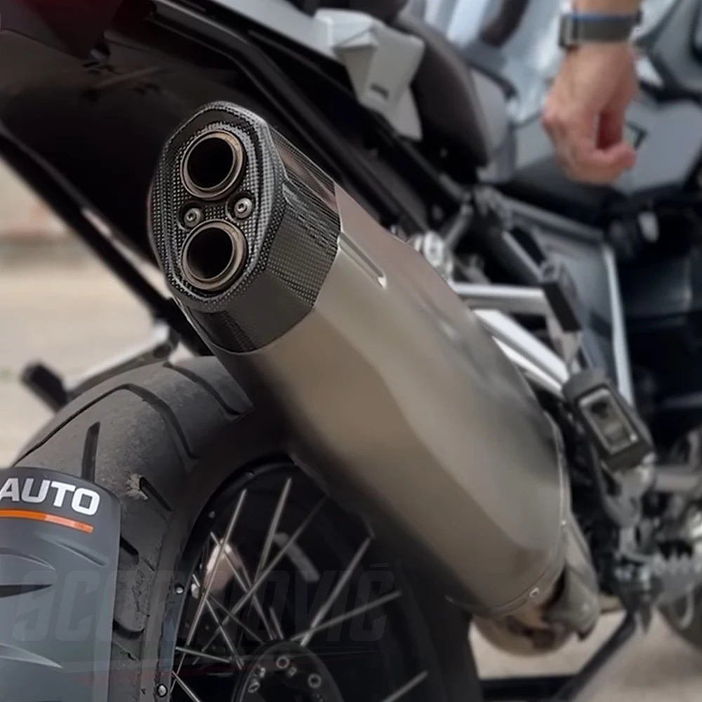 

Slip-on for R1200GS R1250GS ADV Advanture Motorcycle Exhaust Component Muffler Repair Carbon Fiber Head