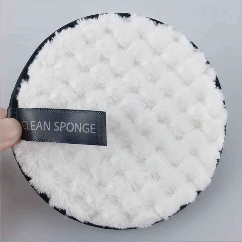 3 Pcs Fiber Makeup Remover Pad Reusable Face Clean Sponge Cloth Towel Cosmetic Puff