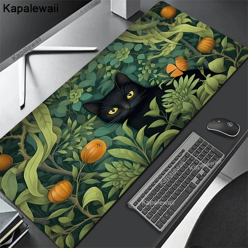 

2026 Large Mousepad Leaf Frog Flowers Game Mouse Pad Gamer Mouse Mat Gaming Accessories Keyboard Pads Desk Accessories