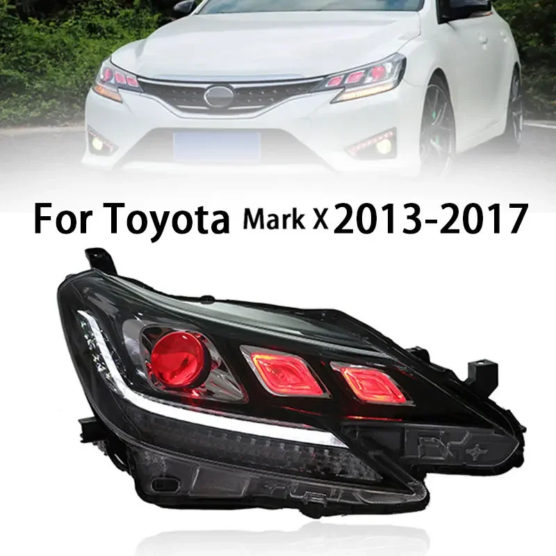 

Автомобильные фары для Toyota Mark X Reiz 2013-2018, передняя линза проектора, DRL, головной фонарь, динамический светодиодный светильник, автоаксессуары