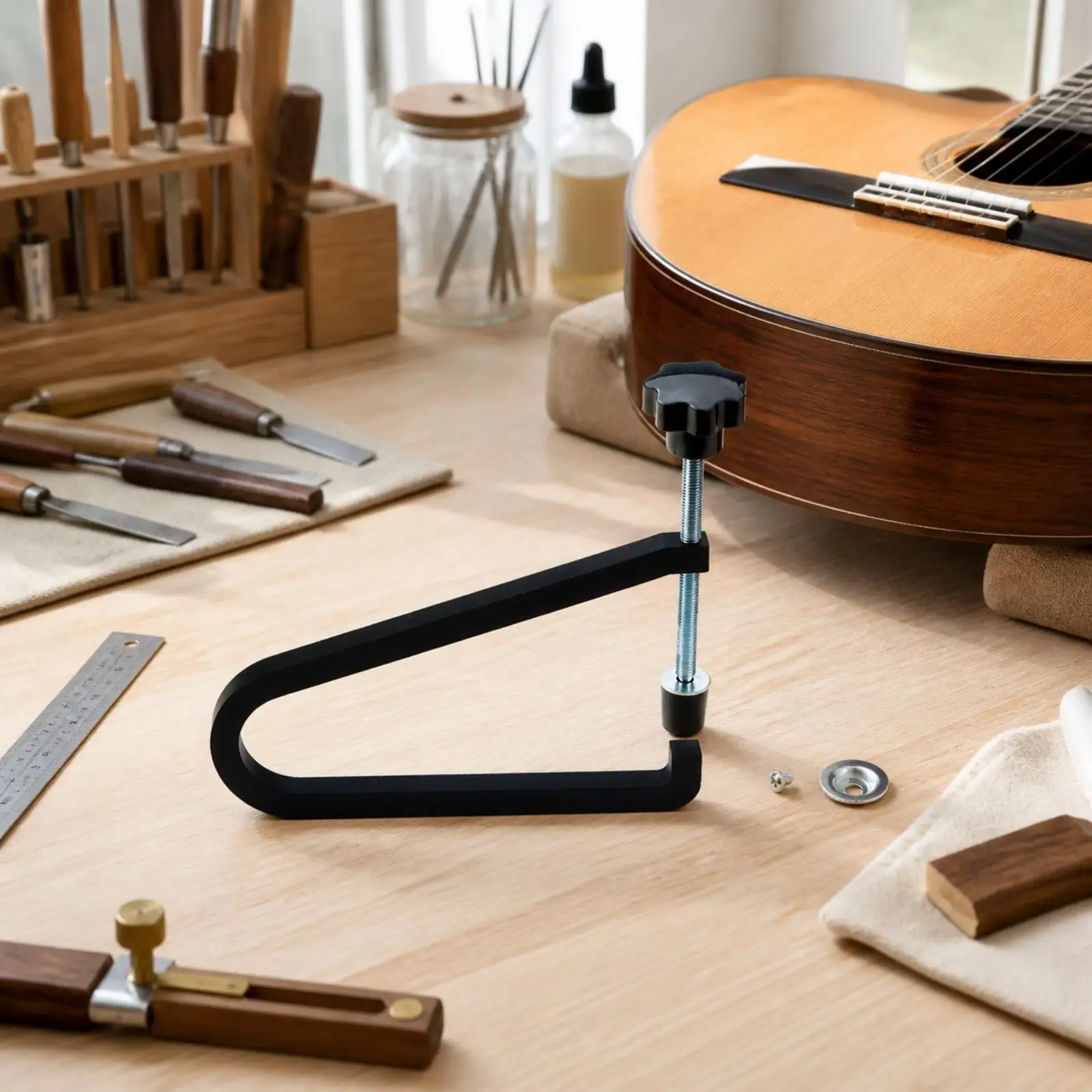 Multi-Functional Guitar Bridge Clamp | Easy to Adjust, Guitar Bridge Clamp Tool,