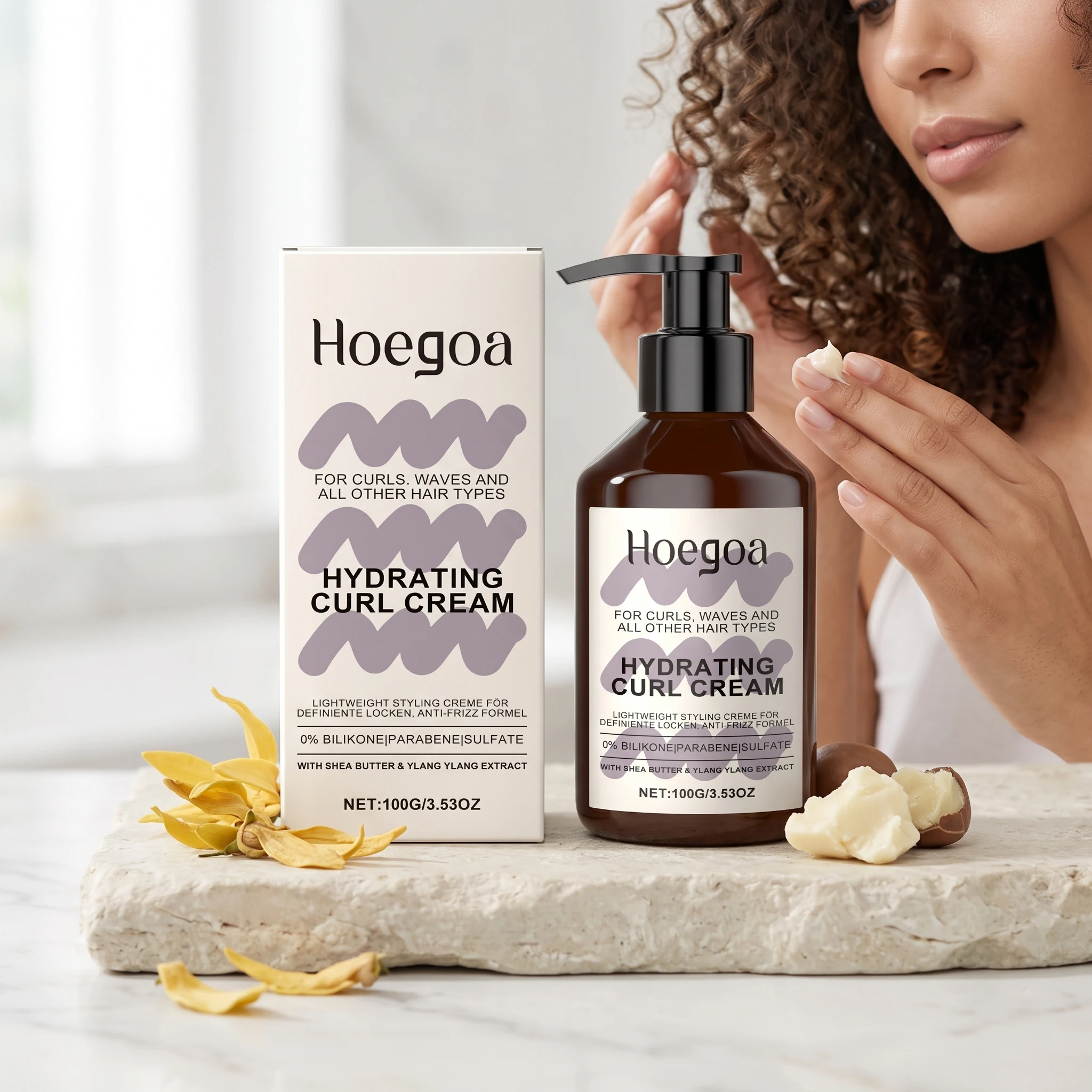 Moisturizing Curly Styling Cream Create Plump Wool Perm Anti Messy Enhance Curl Degree Lasting Non-collapse Volumizing Hair Care