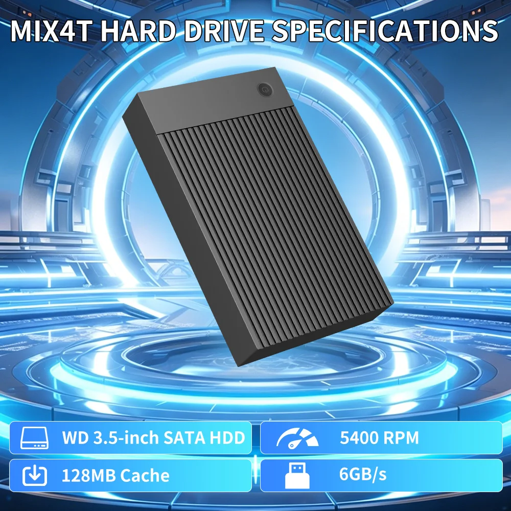 4TB Retro Gaming Hard Drive For Windows Launchbox + Retrobat + Playnite Game HDD 50000 Games For PS4/PS3/Switch/WII/PS1/PS2/N64