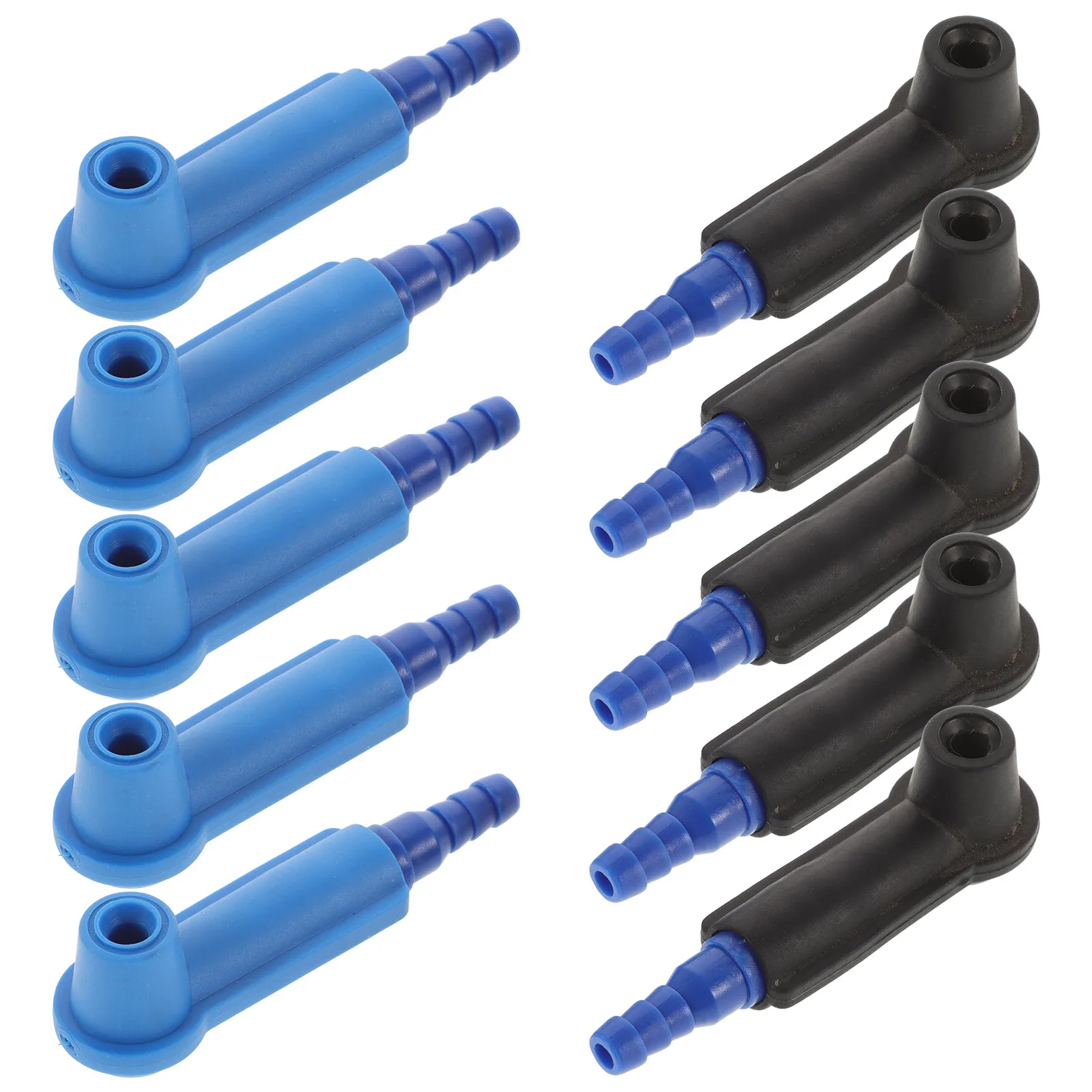 

10Pcs Blue Brake Fluid Bleeder Adapter Connector Oil Exchange Tool for Cars Motorcycles Trucks Leakproof Hose