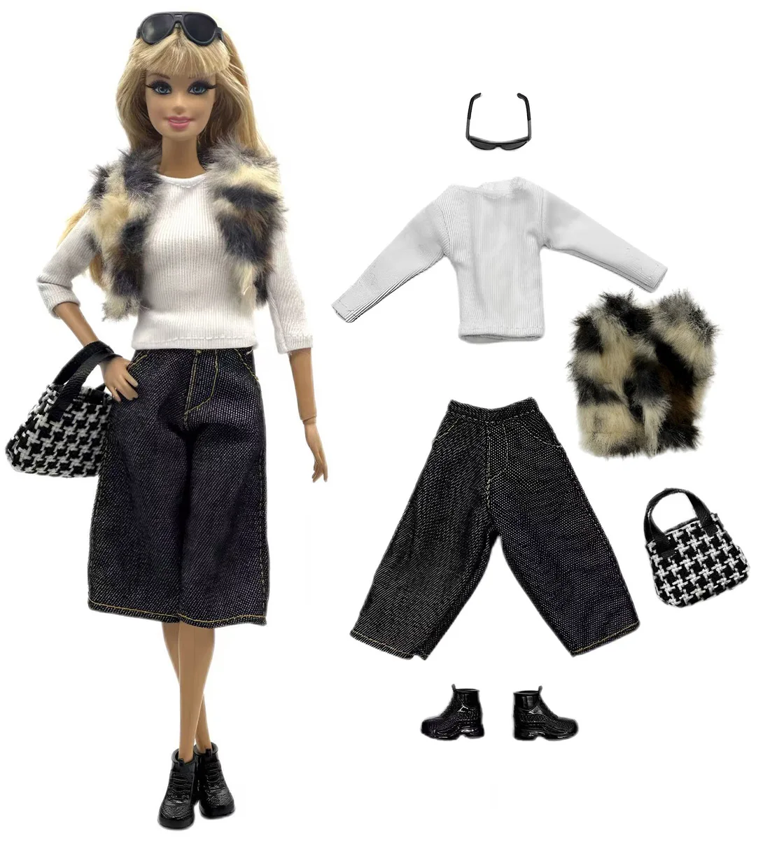 1 Set Cloth Doll Accessories Fashion Casual Wear Cool Clothes for 11.5 Inch 30cm Doll Kids or Birthday Gift - view 6