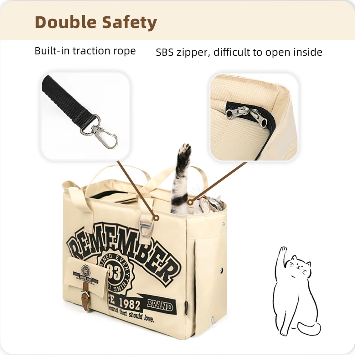 

Load 7KG Airline Approved Transport Carrying For Cat Dog Pet Carrier Bags Hidden Luxury British Style