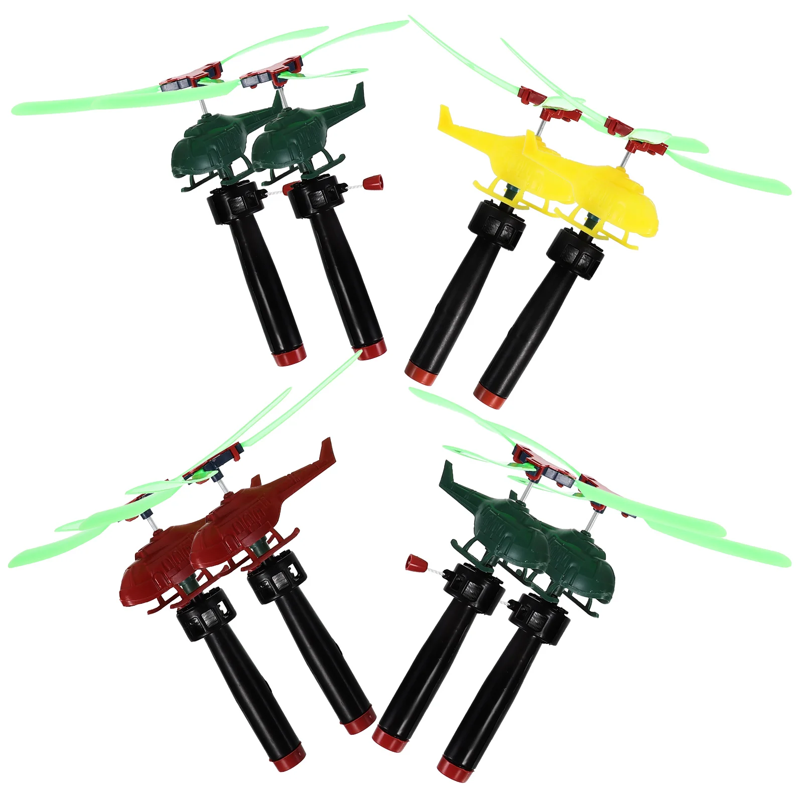 

8Pcs Creative Plastic Airplane Flying Toys Family Outdoor Entertainment Recreation
