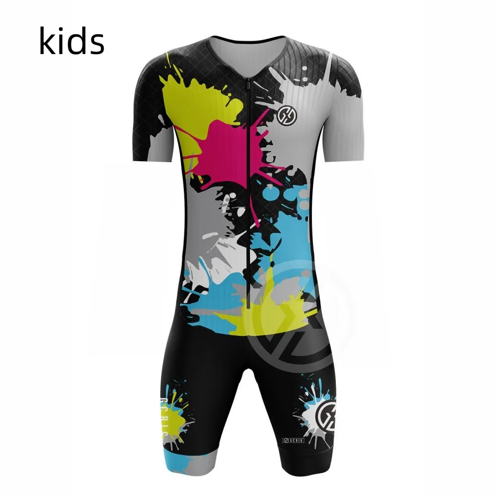 Bambini/bambini pattinaggio Speedsuit pattini a rotelle abbigliamento in linea Skate Race Quick Dry Skinsuit Patines Performance Apparel