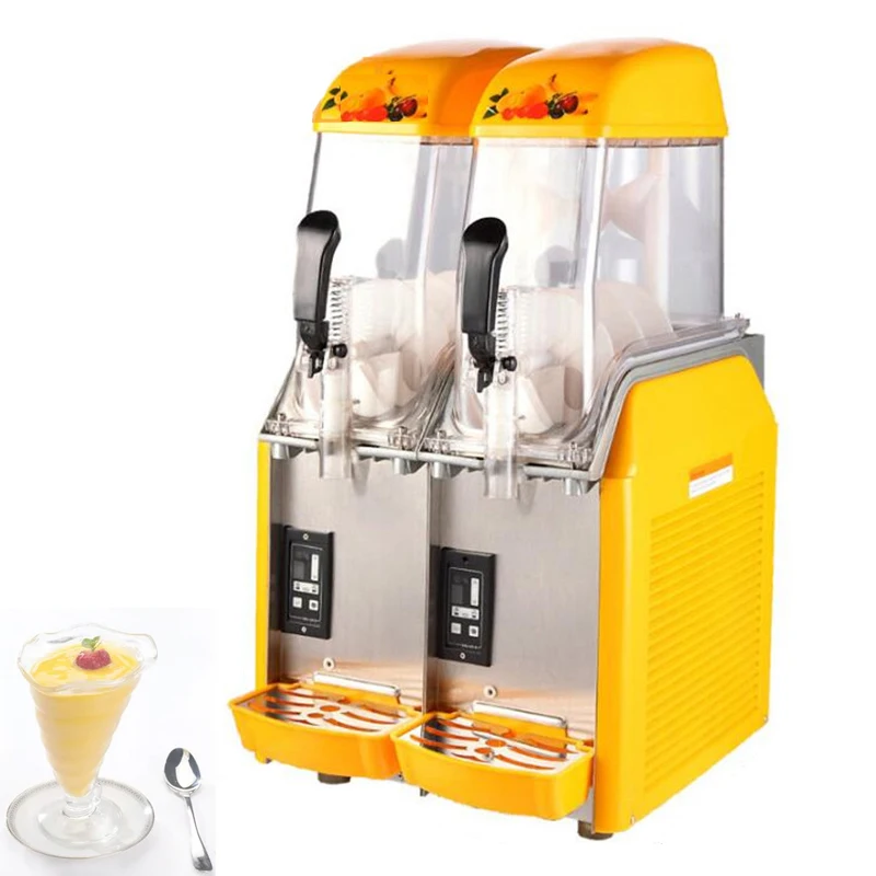 

Snow Melting Machine Three Tank Slush Machine Cold Drink Maker Smoothie Machine Sand Ice Machine