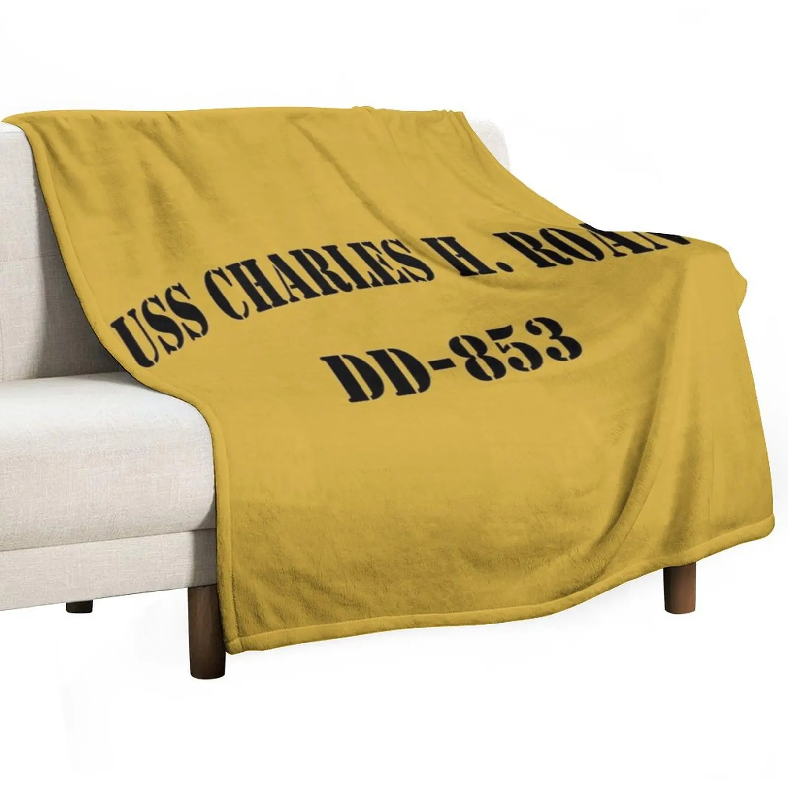 USS CHARLES H. ROAN (DD-853) SHIP'S STORE Throw Blanket Flannel Fashion Sofas Thermal for sofa Thin Beautifuls Blankets