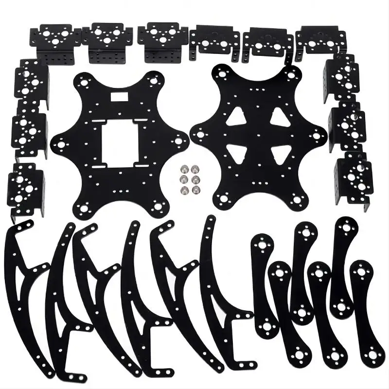 

18 DOF Spider Metal Structure 6 legged Hexapod Robotic Spider Bracket for Arduino Robot DIY Kit Programmable Robot Spider Parts