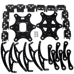 Estrutura metálica Suporte de Aranha para Robô Arduino, 6 Pernas Hexapod Robótico, Kit DIY, Peças Programáveis, 18 DOF