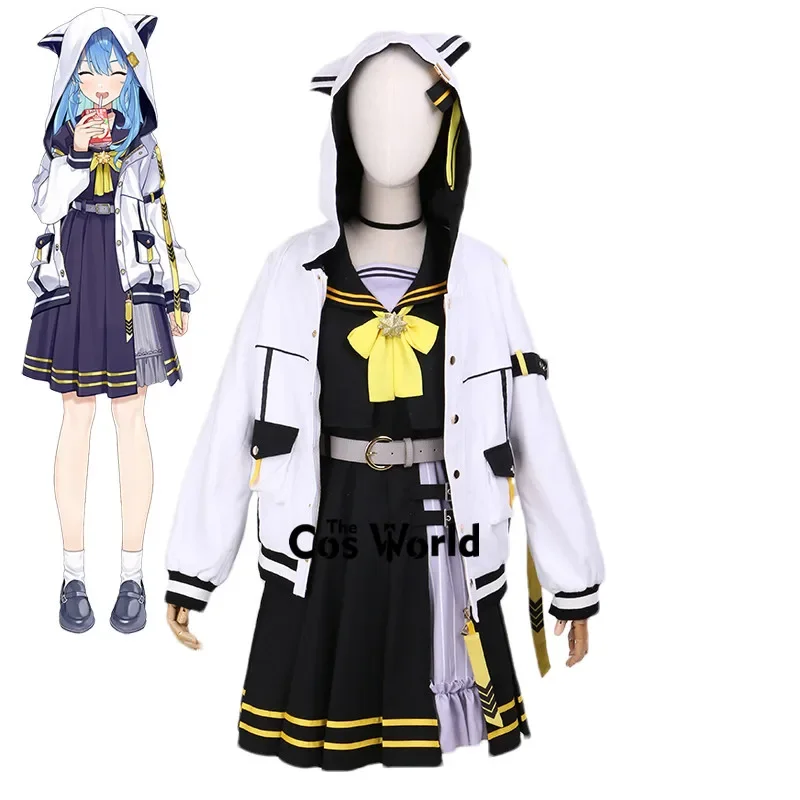 

YouTuber VTuber Virtual Hololive Hoshimachi Hosimati Suisei Sailor Suit Outfits Cosplay Costumes