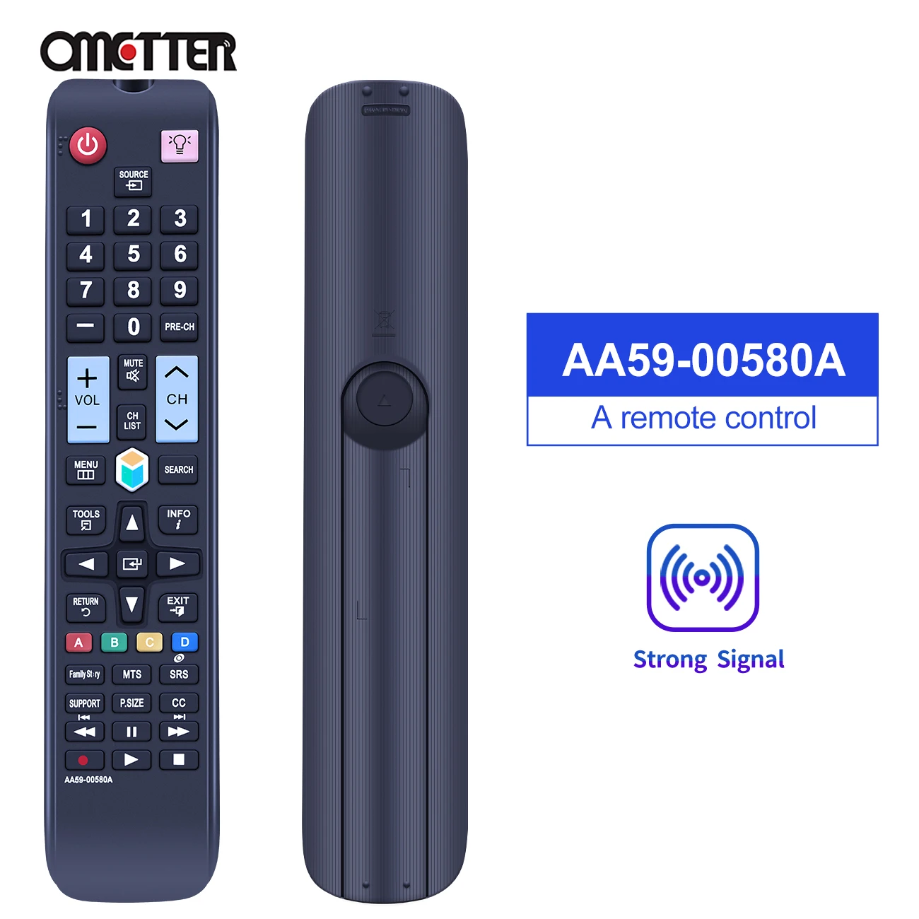 AA59-00580A Remote Control Fit for Samsung TV LED HDTV PN51E8000 PN60E8000 UN32EH5300 UN39EH5300 UN40EH5300 UN40ES6100F