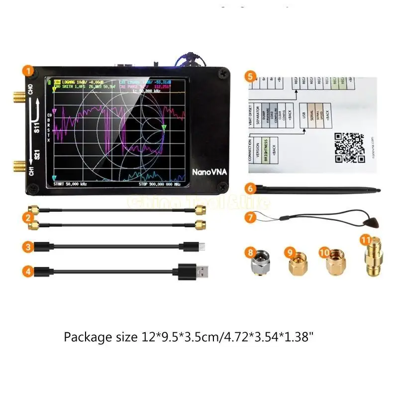57QF 2.8 "para analizador vectornetwork pantalla táctil, Analizador antena que mide S Param