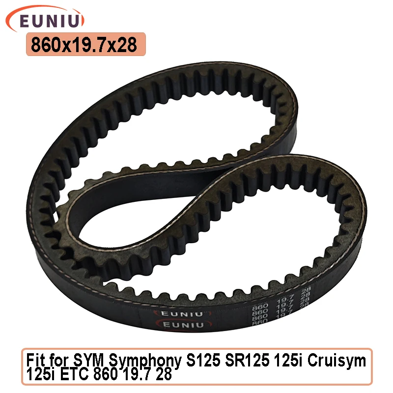 

Приводной ремень 860x19,7x28, детали мотоцикла, приводной ремень трансмиссии для SYM CRUISYM 150 180 CRUISYM150 CRUISYM180 860 19,7 28