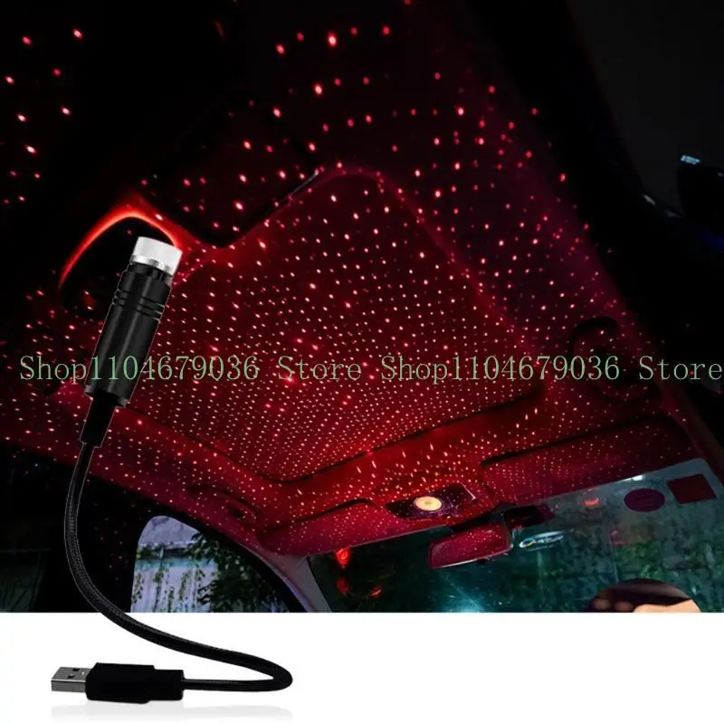 

652f Автомобиль USB Звезда Красивое потолочное световое звездочнее для неба проекция лампа лампа