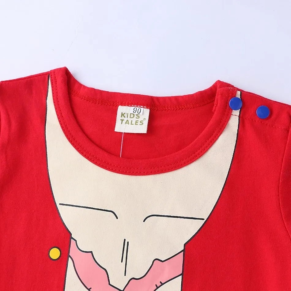 0-2 Years Baby Boy and Girl Romper Newborn Summer Short-sleeved Jumpsuit Baby Anime Cartoon Cotton Cosplay Costume