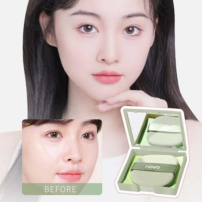 

100sheets Face Oil Blotting Papers With Mirror Makeup Puff Refreshing Portable Oil Control Tool Kits Facial Oil Absorbing Sheets
