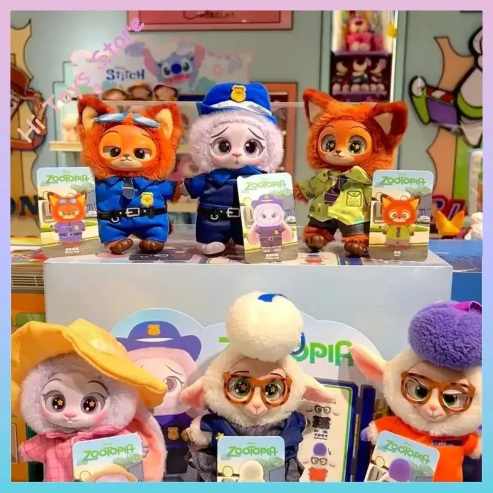 In Stock Original Zootopia Blind Box Zootopia Keyring Cute Doll Children Toys Birthday Gift Bag Pendant Trendy Girl Halloween
