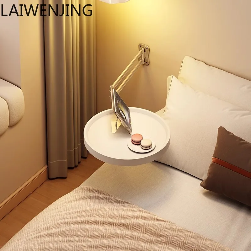 

MJY foldable small round creative suspended living room side table household