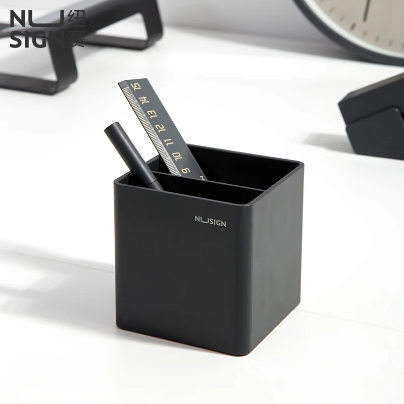 Deli NUSIGN Series Pen Holder Personality Simple Office Desktop Stationery Storage Supplies Pen Stand Storage