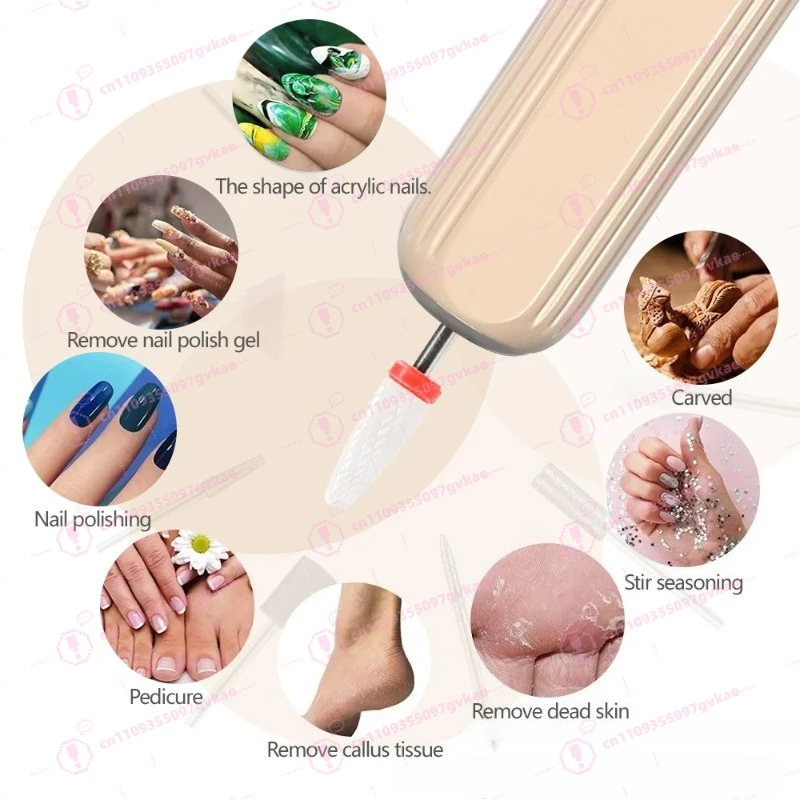 Nail Polisher, Electric Nail Polisher, Electric Nail Remover, Dead Skin Removal, Polishing Tool Set, High Matching