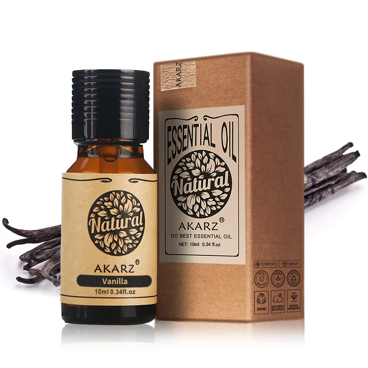 AKARZ aceite esencial vainilla ciprés narciso pomelo café manzana Helichrysum alcanfor Neem Freesia caléndula aceite esencial