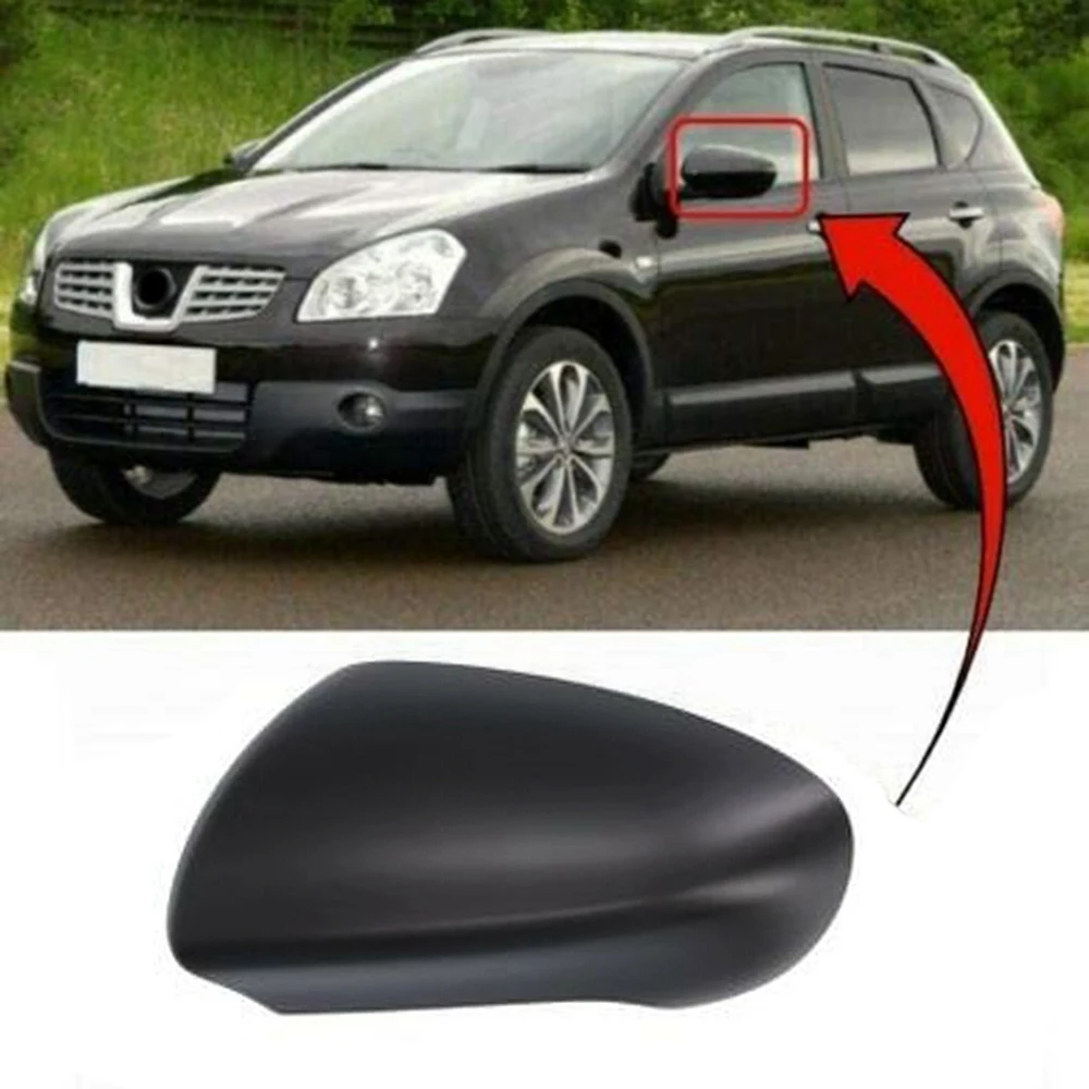 For Nissan Qashqai 2007-2014 Side Door Rearview Mirror Cover Trims Car Accessories Left Side