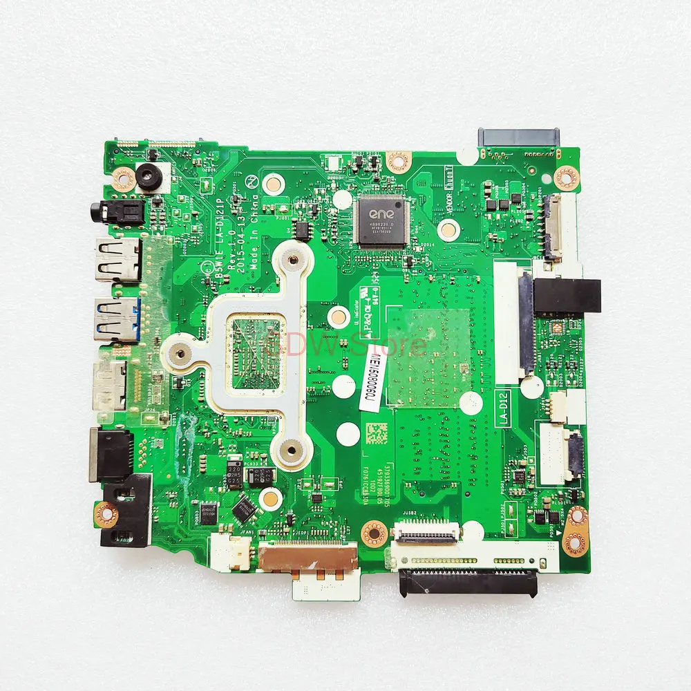 B5W1E LA-D121P Mainboard For Acer Aspire ES1-520 ES1-521-48YQ S1-521 ES1-522 Laptop Motherboard  DDR3 with E1-6010 APU