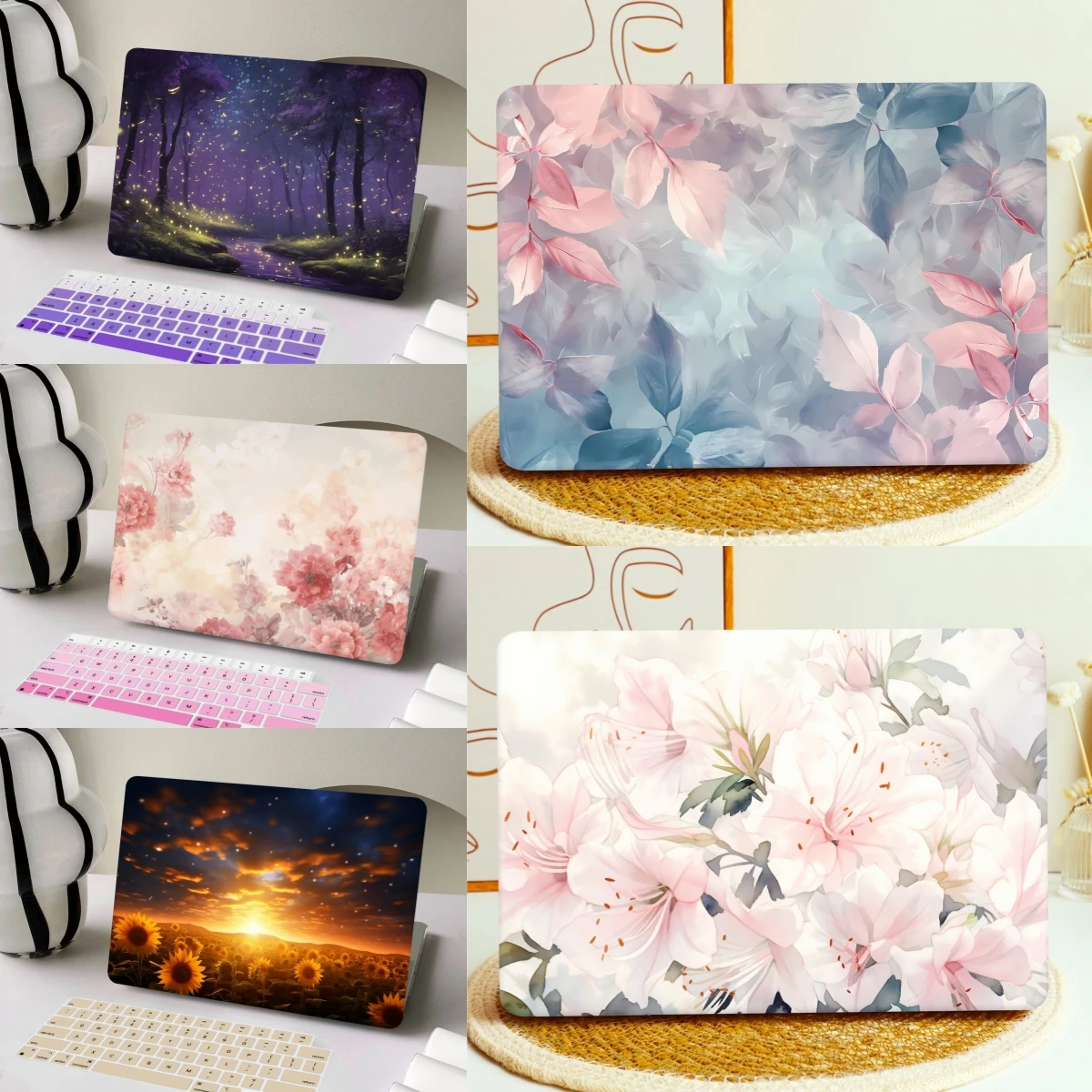 

Flower Hard Case For MacBook cover Air Pro 13 14 A2779 A2918 A2337 A2338 M2 M1 M3 Air 13 15 A2681 A2941 A3113 A3114 Pro case 14