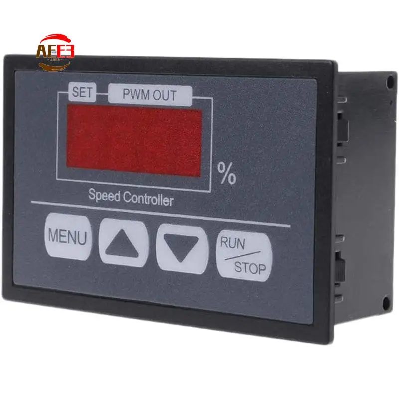 AEE3-1Set 6-60V Pwm Dc Motor Speed Controller Slow Stop Controller With Digital Display Panel