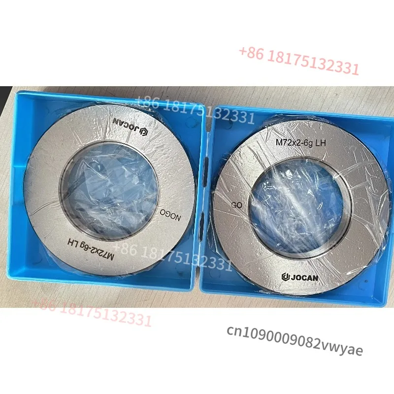 High Precision GCr15 Thread Ring Plug Gauge M2.0x0.4 6G GB/T 3934/ISO1502 G0-NoGo