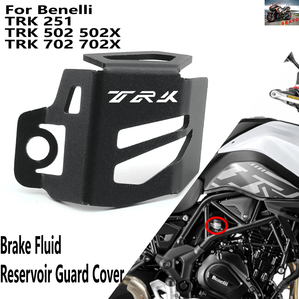 

Logo For Benelli TRK 702 702X 502 502X Leoncino 500 Bj500 Motorcycle Rear Brake Fluid Reservoir Guard Oil Tank Cover Accessories