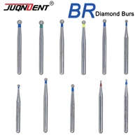 Dental Diamond Burs Drills High Speed FG Dia 1.6MM Ball Round Type Crown Removal Bur Teeth Whitening Dentistry Materials BR