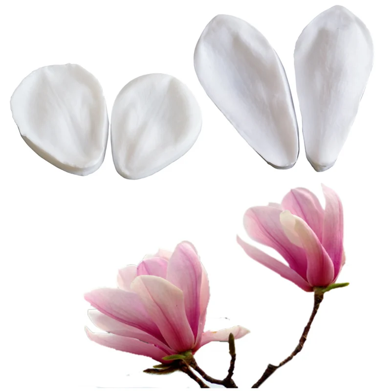 Kapok flower Petal Veiner Silicone Mould Fondant Mold Cake D