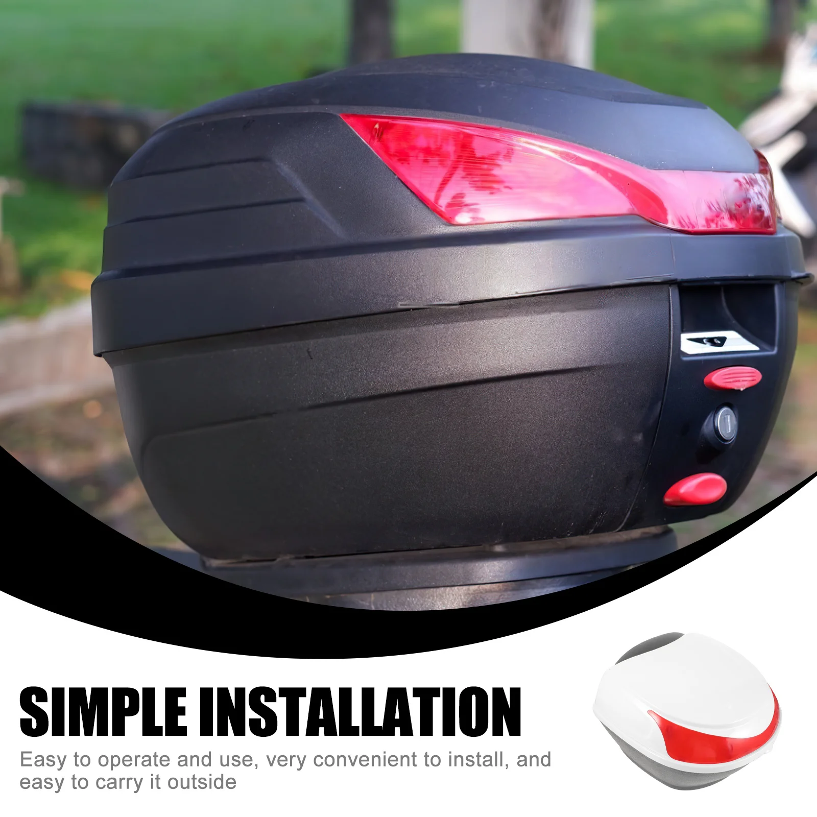 

1 set 1 Set Motorbike Tail Box 20L Waterproof Motorcycle Storage Case For Tools Saddle Accessories Bike Rear Box