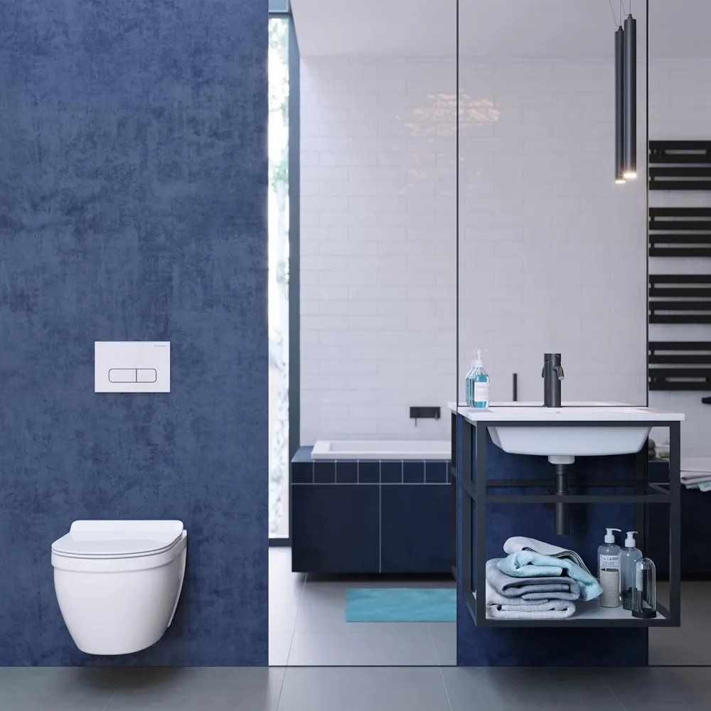 Inodoro de pared Swiss Madison Premium Ivy SM-WT450 con acabado blanco brillante