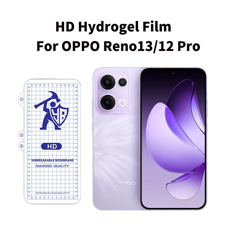 3PCS For OPPO Reno13 Pro 12 11 10 Pro+ 9PRO+ 7 6 5 PRO Full Cover HD Hydrogel Film Screen Protector Scratch-resistant